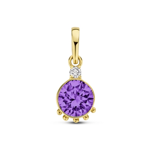 Elisa - Licht roze amethyst | Diamant