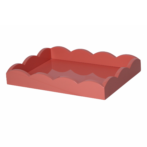 Addison Ross 28x20 Scalloped Tray SL Blush